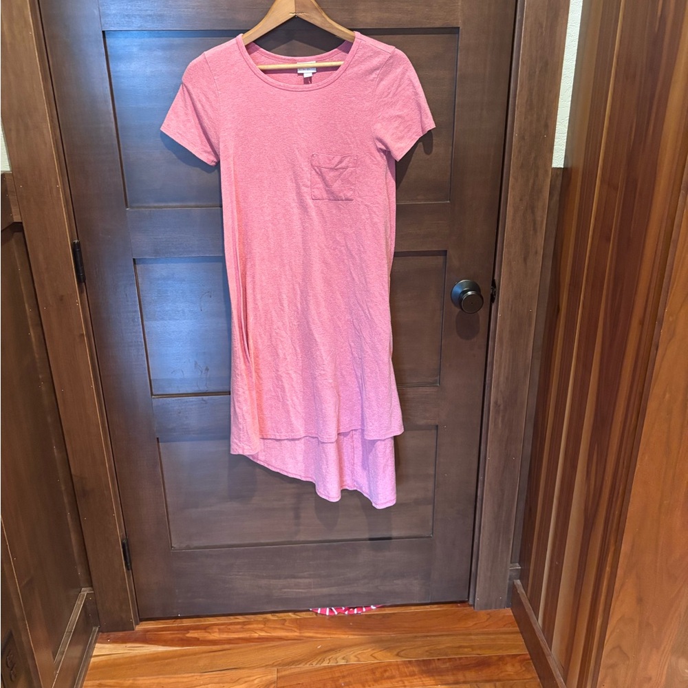 LuLaRoe Pink T-Shirt Dress